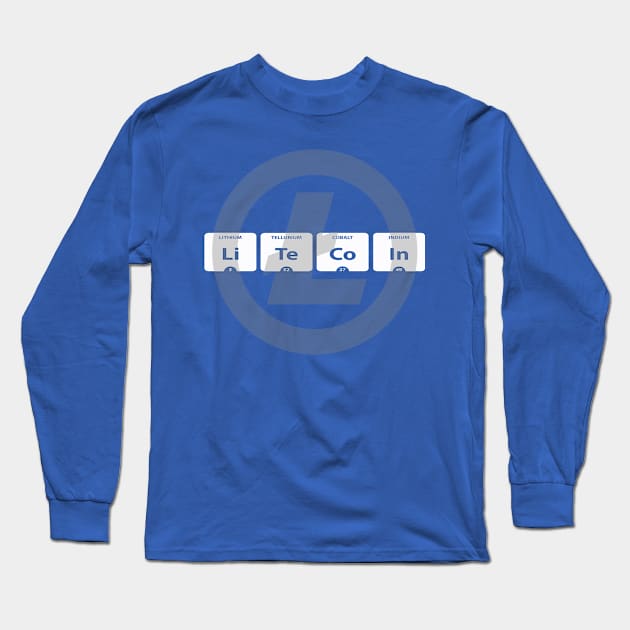 Periodic Litecoin mono Long Sleeve T-Shirt by Destro